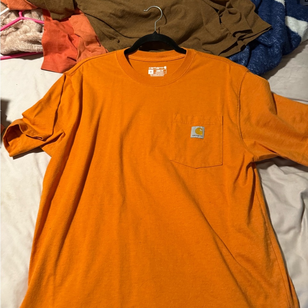 Carhartt Men's Bright Orange Short Sleeve Tee
